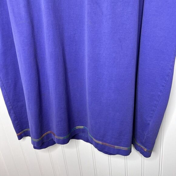 COOGI Colorful Embroidered Men's Sz XL Purple Short Sleeve T Shirt Baggy - Picture 5 of 12